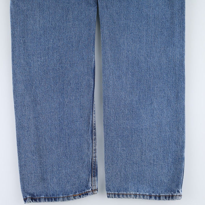Levi's 505 tapered denim pants for men, size W34 cotton blue type Vintage Second Hand