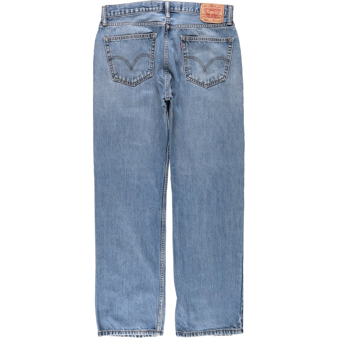 Levi's 505 Straight Fit Coupe Droit Tapered Denim Pants, Men's Size W36 (approx.) cotton blue type Vintage Second Hand