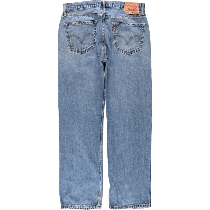 Levi's 505 Straight Fit Coupe Droit Tapered Denim Pants, Men's Size W36 (approx.) cotton blue type Vintage Second Hand
