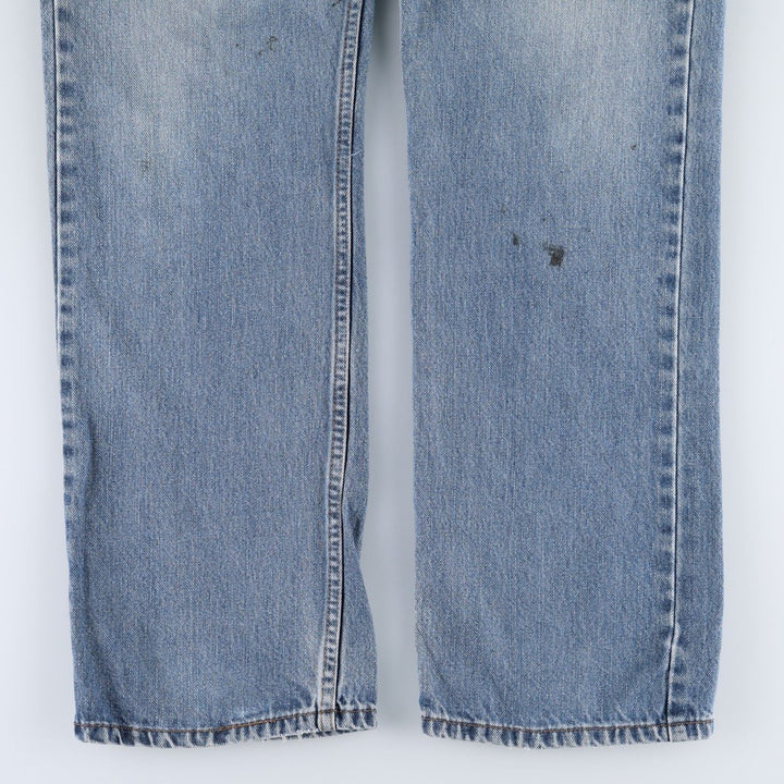 Levi's 505 Straight Fit Coupe Droit Tapered Denim Pants, Men's Size W36 (approx.) cotton blue type Vintage Second Hand