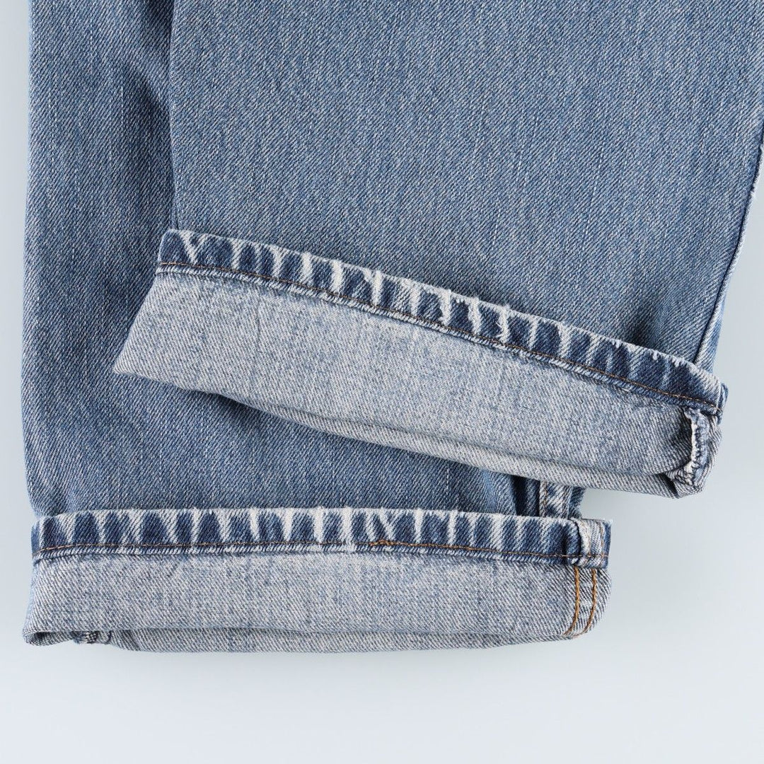 Levi's 505 Straight Fit Coupe Droit Tapered Denim Pants, Men's Size W36 (approx.) cotton blue type Vintage Second Hand