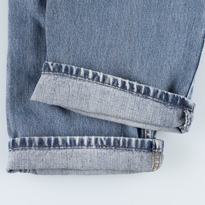 Levi's 505 Straight Fit Coupe Droit Tapered Denim Pants, Men's Size W36 (approx.) cotton blue type Vintage Second Hand