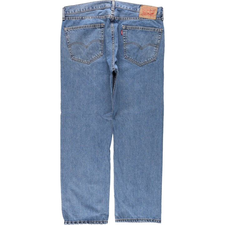 Levi's 505 tapered denim pants for men, size w38 cotton blue type Vintage Second Hand