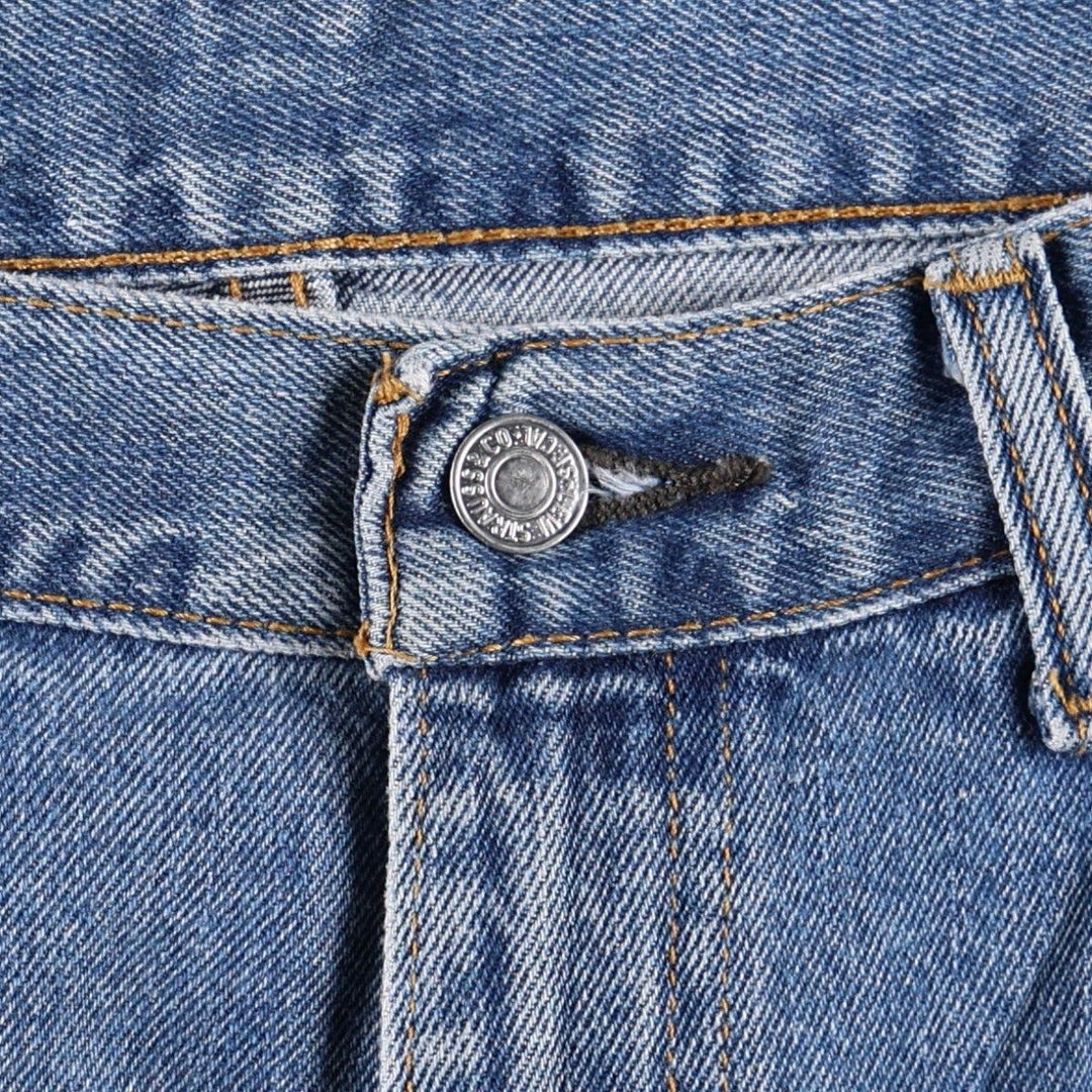 Levi's 505 tapered denim pants for men, size w38 cotton blue type Vintage Second Hand