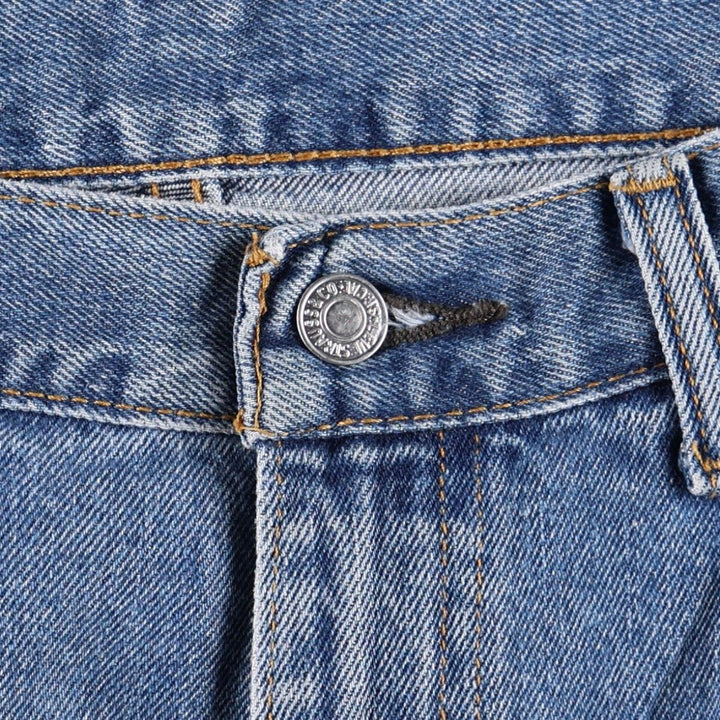 Levi's 505 tapered denim pants for men, size w38 cotton blue type Vintage Second Hand