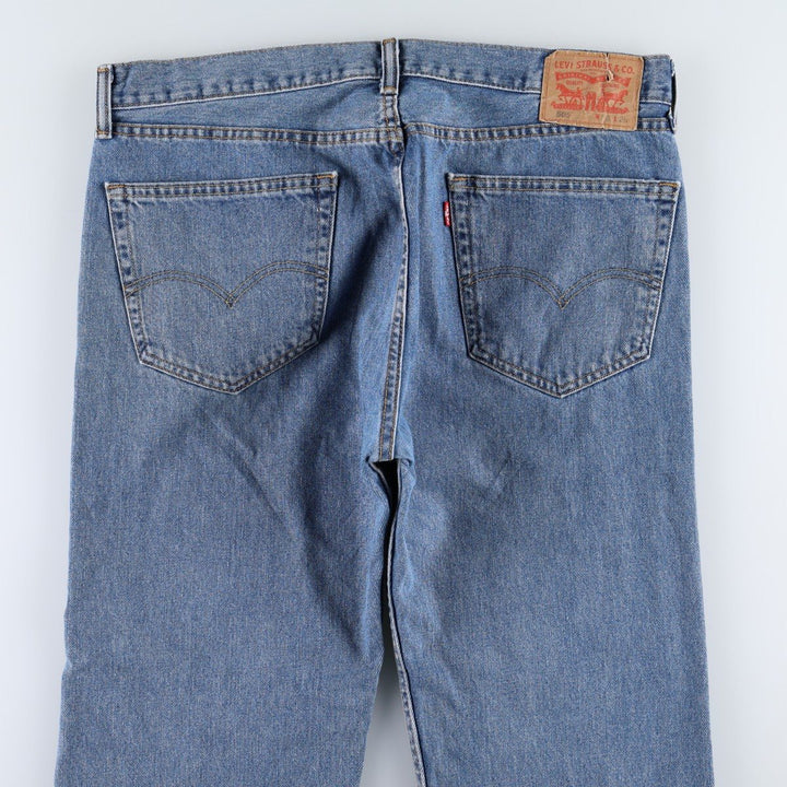 Levi's 505 tapered denim pants for men, size w38 cotton blue type Vintage Second Hand
