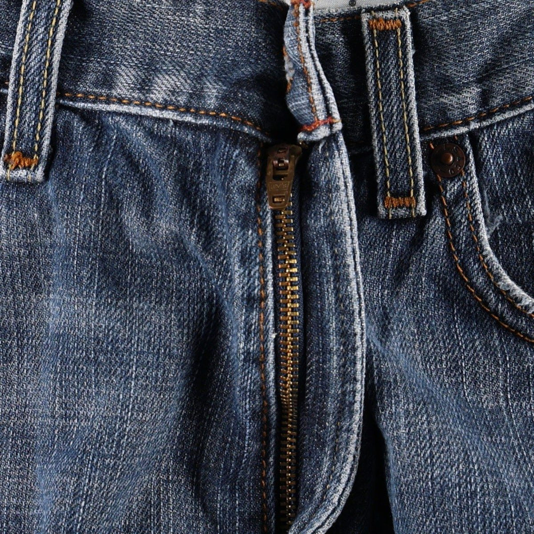 00'S Levi's 505 REGULAR FIT tapered denim pants for men, size w34 cotton blue type Vintage Second Hand