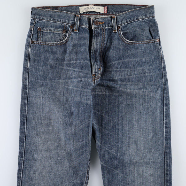 00'S Levi's 505 REGULAR FIT tapered denim pants for men, size w34 cotton blue type Vintage Second Hand