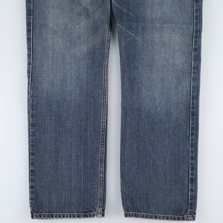 00'S Levi's 505 REGULAR FIT tapered denim pants for men, size w34 cotton blue type Vintage Second Hand