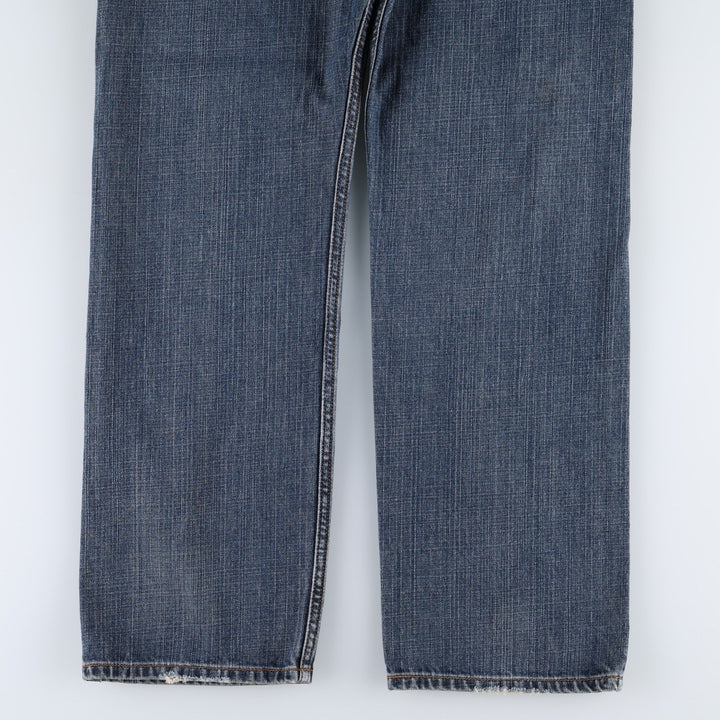 00'S Levi's 505 REGULAR FIT tapered denim pants for men, size w34 cotton blue type Vintage Second Hand