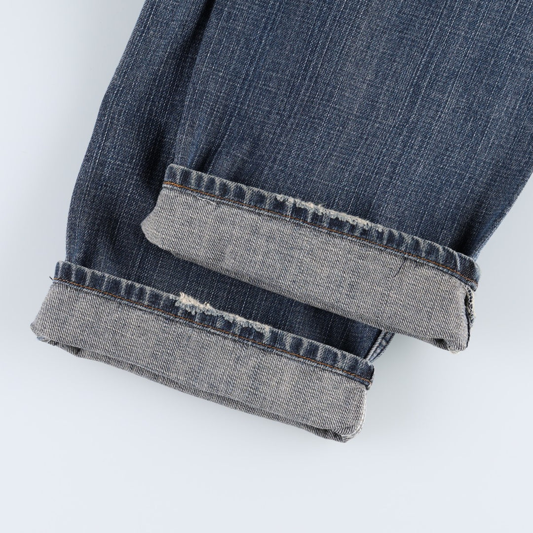 00'S Levi's 505 REGULAR FIT tapered denim pants for men, size w34 cotton blue type Vintage Second Hand
