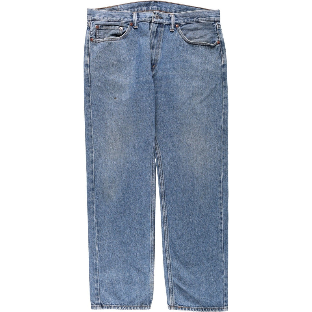 Levi's 505 tapered denim pants for men, size w36 unclear blue type Vintage Second Hand