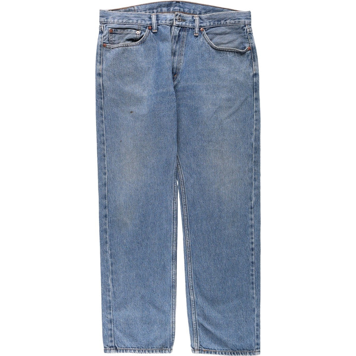 Levi's 505 tapered denim pants for men, size w36 unclear blue type Vintage Second Hand