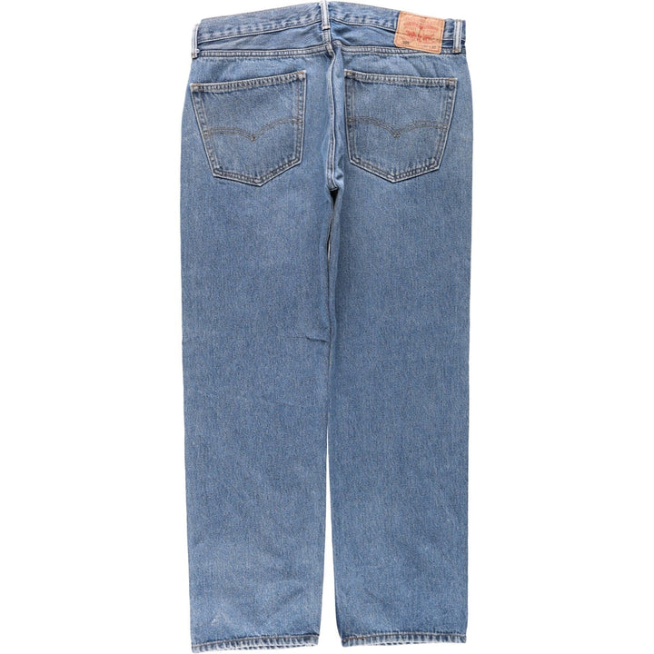 Levi's 505 tapered denim pants for men, size w36 unclear blue type Vintage Second Hand