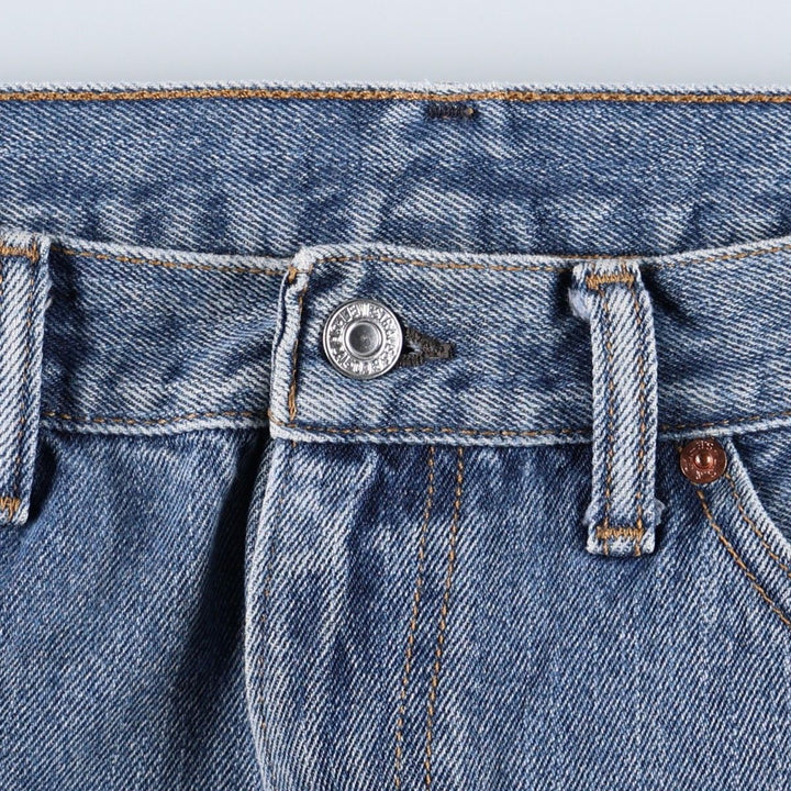 Levi's 505 tapered denim pants for men, size w36 unclear blue type Vintage Second Hand