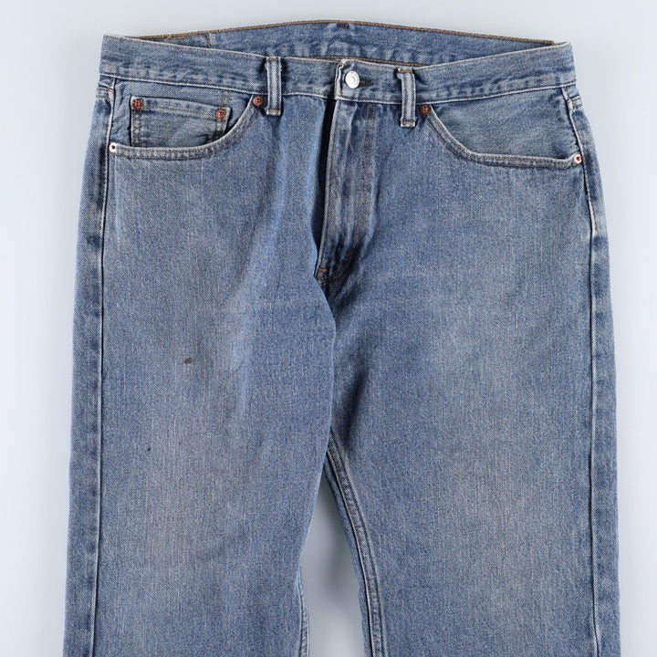Levi's 505 tapered denim pants for men, size w36 unclear blue type Vintage Second Hand