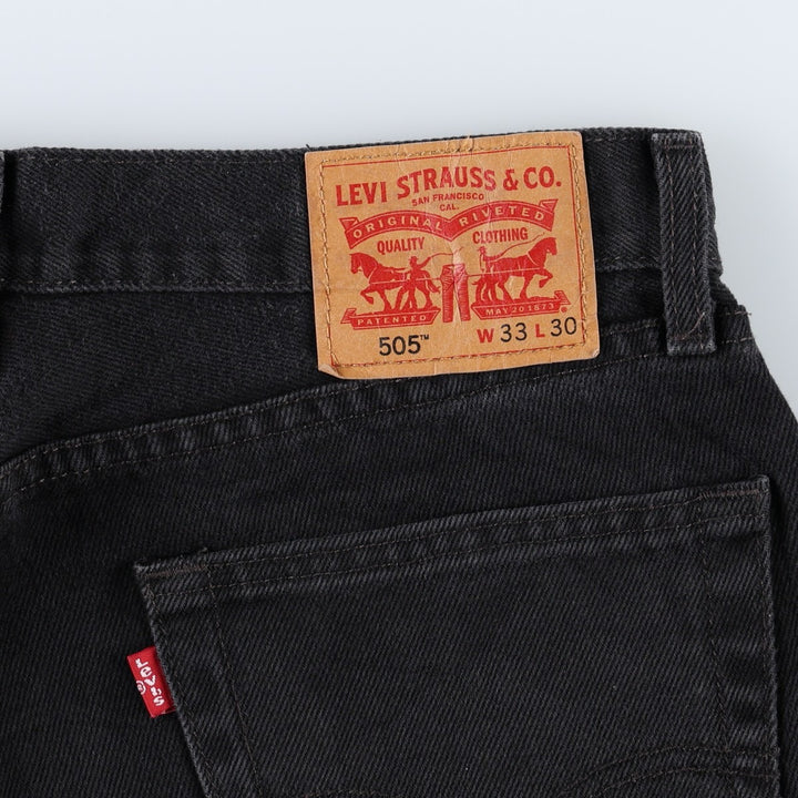 Levi's 505 Black Denim Tapered Denim Pants for Men, W34 equivalent unclear black type Vintage Second Hand