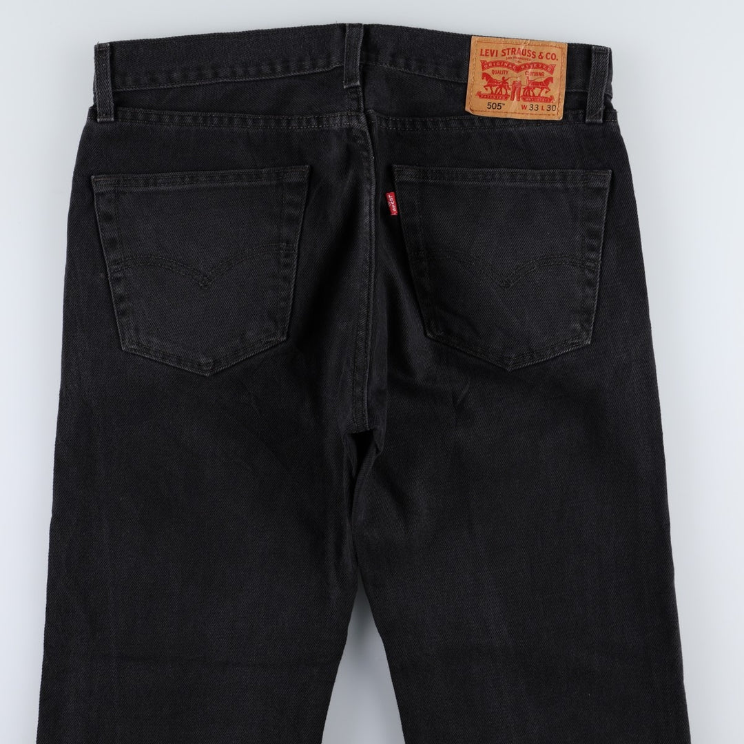 Levi's 505 Black Denim Tapered Denim Pants for Men, W34 equivalent unclear black type Vintage Second Hand