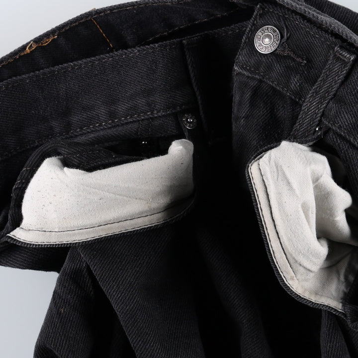 Levi's 505 Black Denim Tapered Denim Pants for Men, W34 equivalent unclear black type Vintage Second Hand