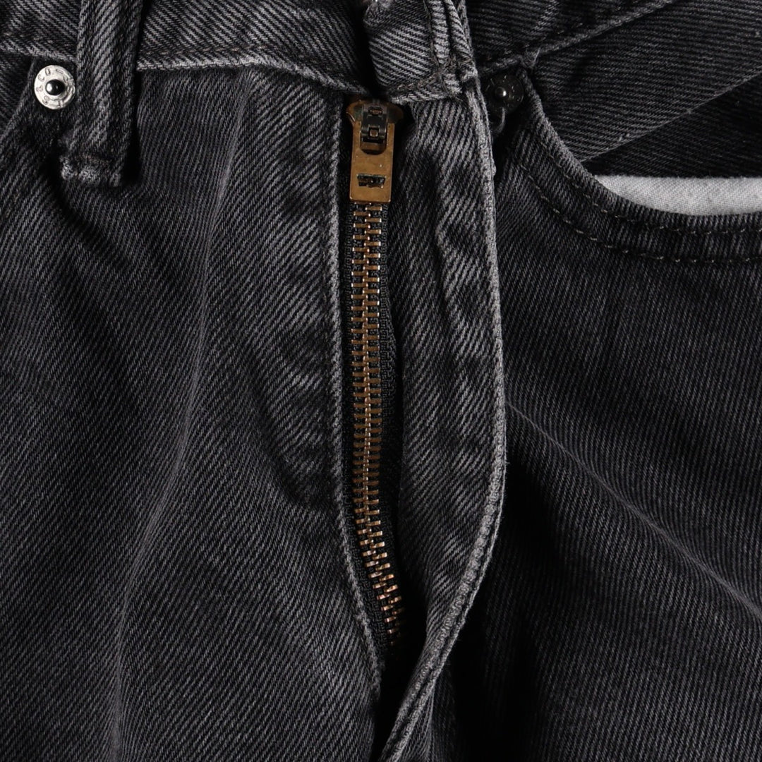 Levi's 505 Black Denim Tapered Denim Pants for Men, W34 equivalent cotton black type Vintage Second Hand