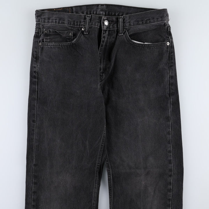 Levi's 505 Black Denim Tapered Denim Pants for Men, W34 equivalent cotton black type Vintage Second Hand