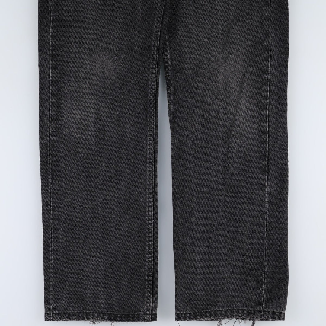 Levi's 505 Black Denim Tapered Denim Pants for Men, W34 equivalent cotton black type Vintage Second Hand