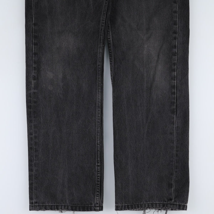 Levi's 505 Black Denim Tapered Denim Pants for Men, W34 equivalent cotton black type Vintage Second Hand