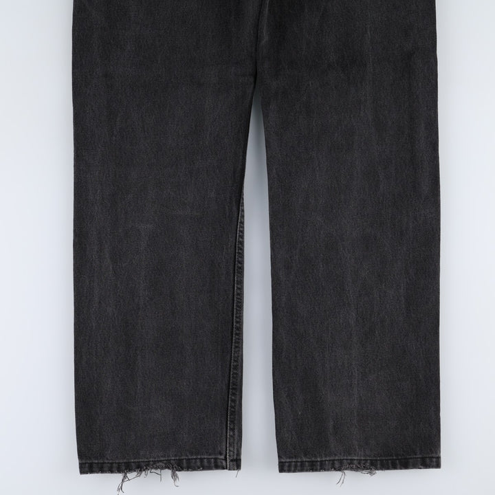 Levi's 505 Black Denim Tapered Denim Pants for Men, W34 equivalent cotton black type Vintage Second Hand