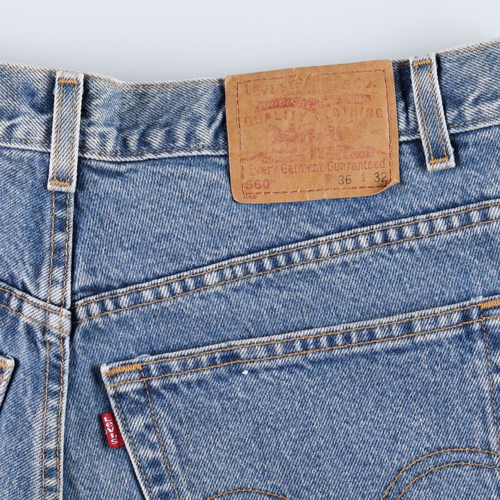 2000'S Levi's 560 Loose Fit Men's W37 (approx.) cotton blue type Vintage Second Hand