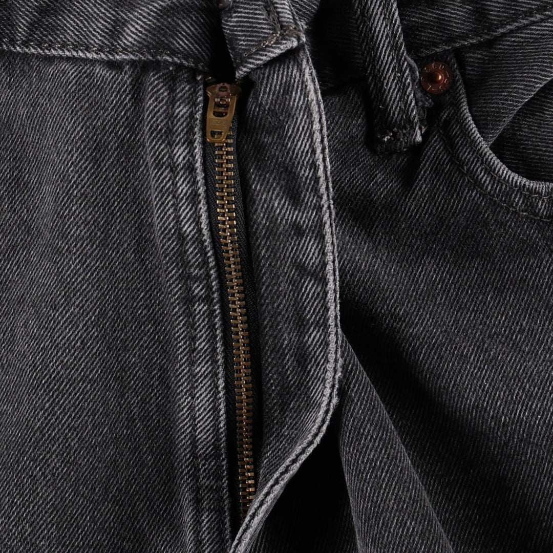 Levi's 550 Relaxed Fit Tapered Denim Pants, Black, Men's, Size 36 cotton black type Vintage Second Hand