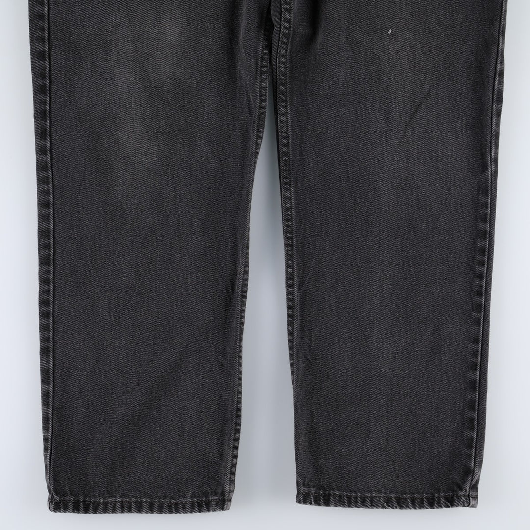 Levi's 550 Relaxed Fit Tapered Denim Pants, Black, Men's, Size 36 cotton black type Vintage Second Hand