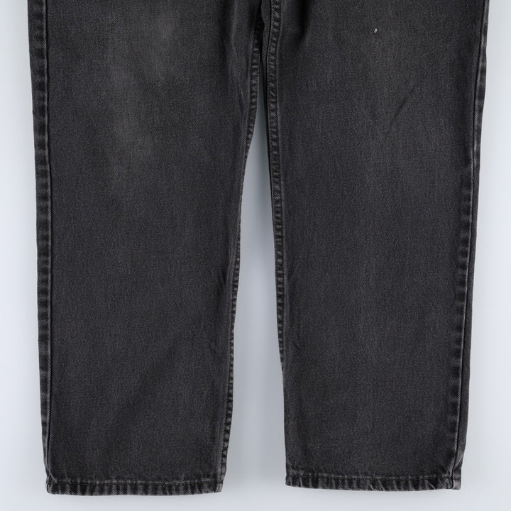 Levi's 550 Relaxed Fit Tapered Denim Pants, Black, Men's, Size 36 cotton black type Vintage Second Hand