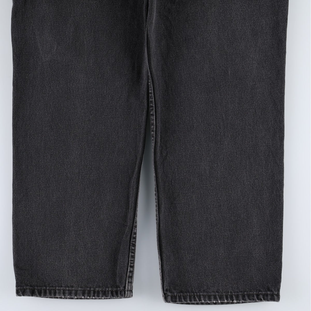Levi's 550 Relaxed Fit Tapered Denim Pants, Black, Men's, Size 36 cotton black type Vintage Second Hand