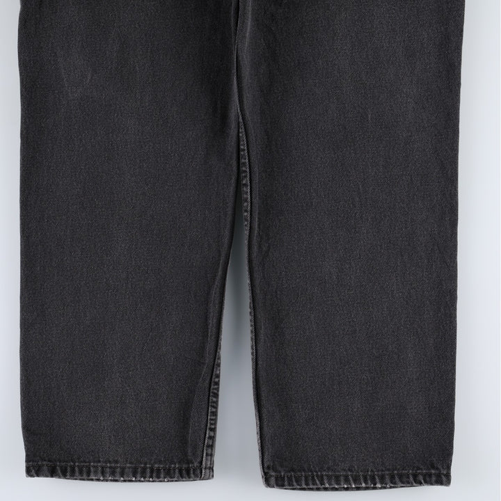 Levi's 550 Relaxed Fit Tapered Denim Pants, Black, Men's, Size 36 cotton black type Vintage Second Hand