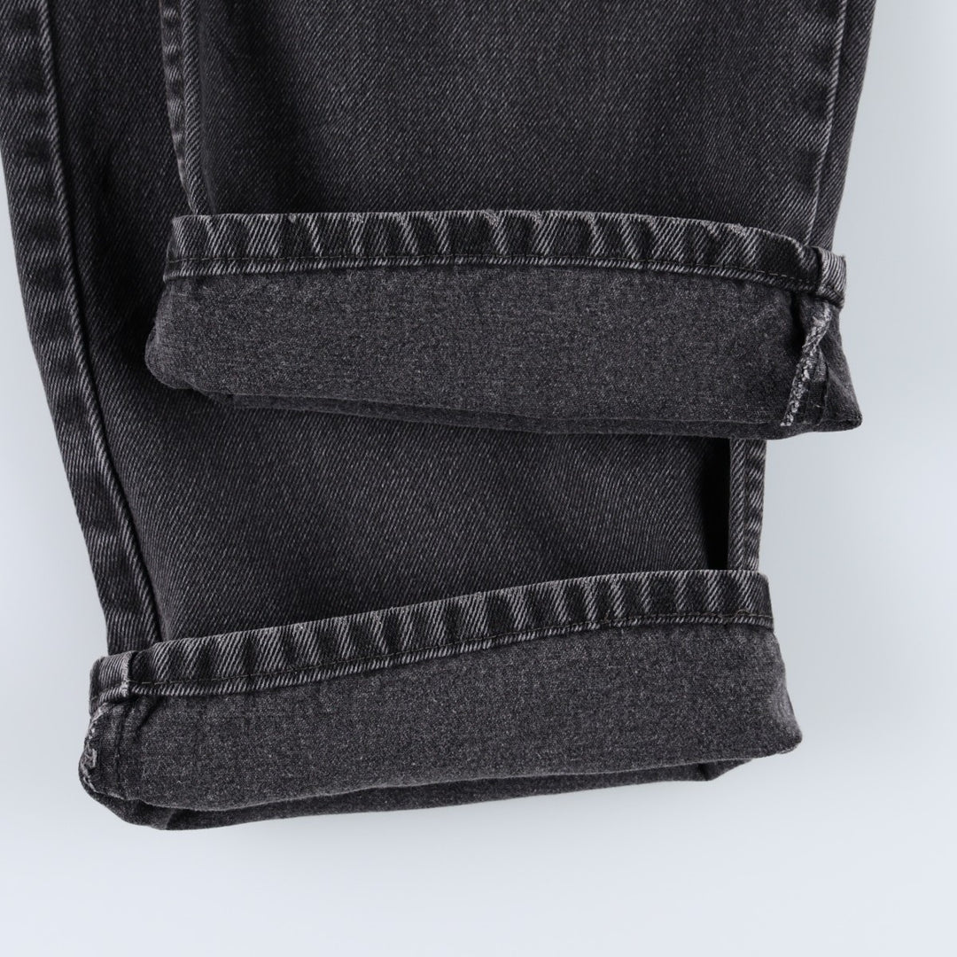 Levi's 550 Relaxed Fit Tapered Denim Pants, Black, Men's, Size 36 cotton black type Vintage Second Hand