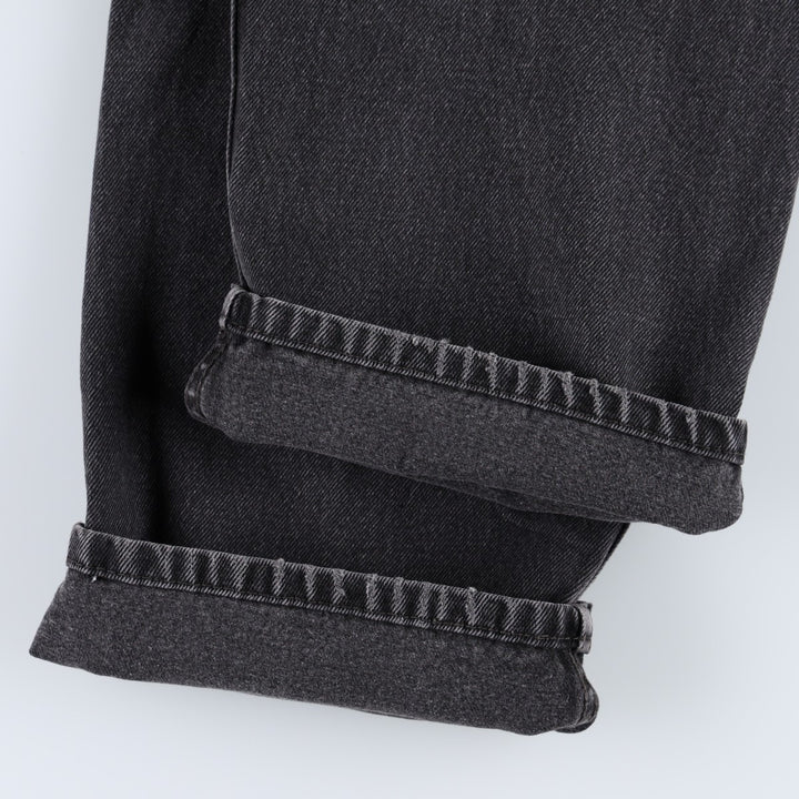 Levi's 550 Relaxed Fit Tapered Denim Pants, Black, Men's, Size 36 cotton black type Vintage Second Hand