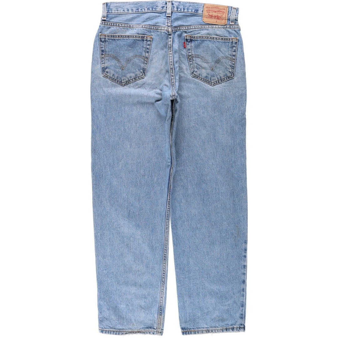 Levi's 550 Relaxed Fit Coupe Relax Tapered Denim Pants, Men's W35 equivalent. cotton blue type Vintage Second Hand