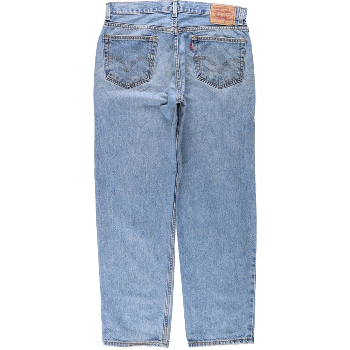 Levi's 550 Relaxed Fit Coupe Relax Tapered Denim Pants, Men's W35 equivalent. cotton blue type Vintage Second Hand