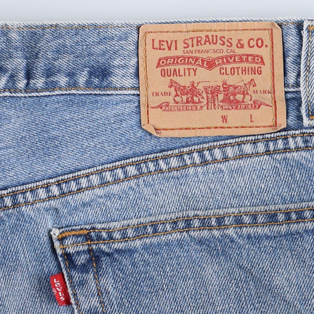 Levi's 550 Relaxed Fit Coupe Relax Tapered Denim Pants, Men's W35 equivalent. cotton blue type Vintage Second Hand