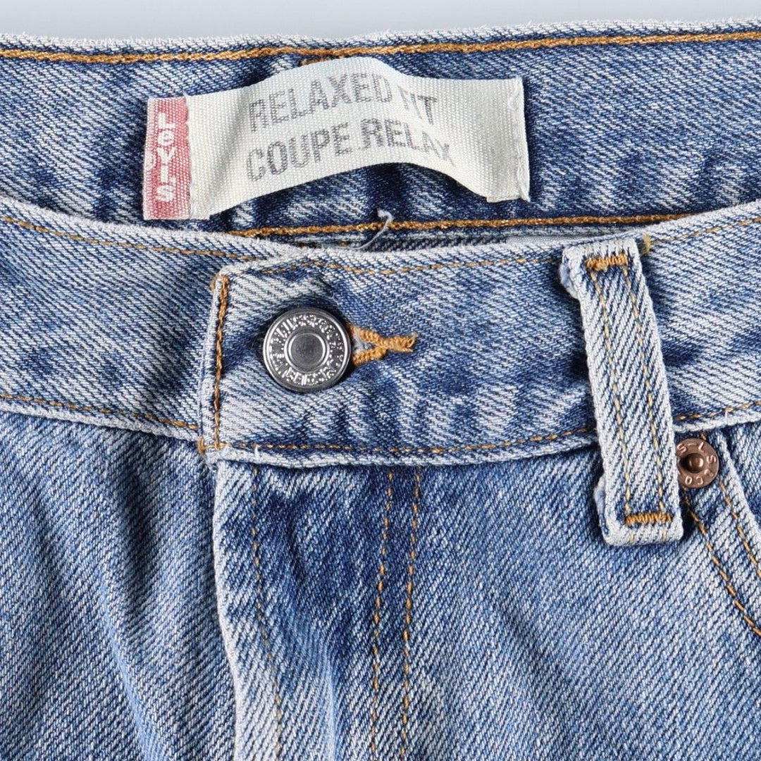 Levi's 550 Relaxed Fit Coupe Relax Tapered Denim Pants, Men's W35 equivalent. cotton blue type Vintage Second Hand