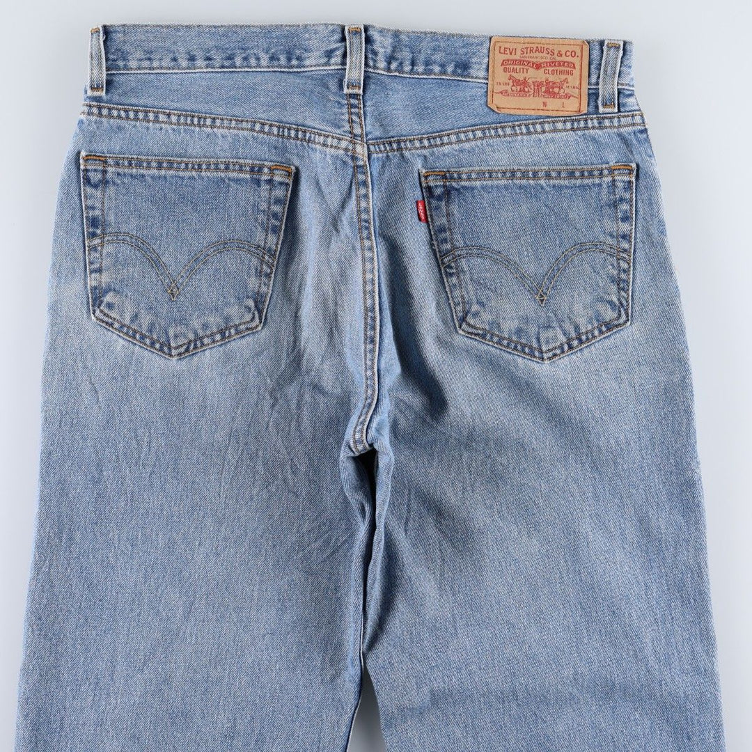 Levi's 550 Relaxed Fit Coupe Relax Tapered Denim Pants, Men's W35 equivalent. cotton blue type Vintage Second Hand