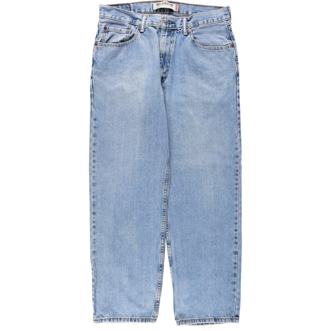 Levi's 550 Relaxed Fit Tapered Denim Pants for Men, W34 equivalent cotton blue type Vintage Second Hand