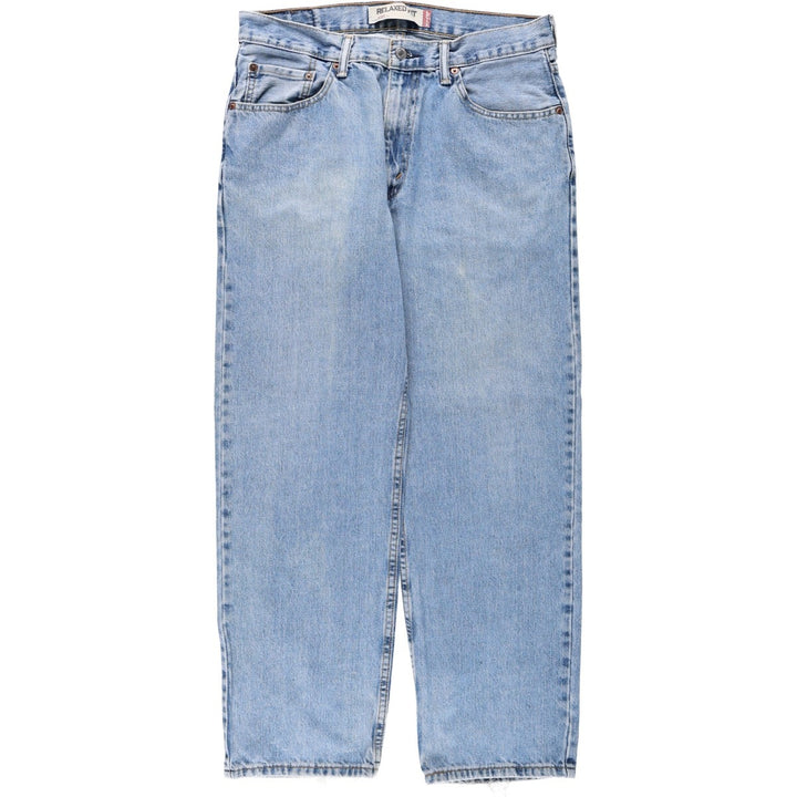 Levi's 550 Relaxed Fit Tapered Denim Pants for Men, W34 equivalent cotton blue type Vintage Second Hand