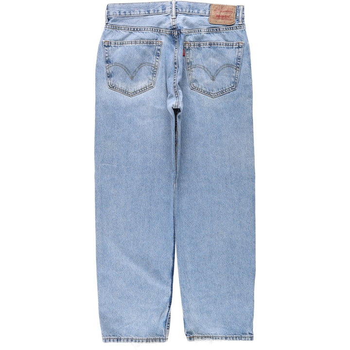 Levi's 550 Relaxed Fit Tapered Denim Pants for Men, W34 equivalent cotton blue type Vintage Second Hand