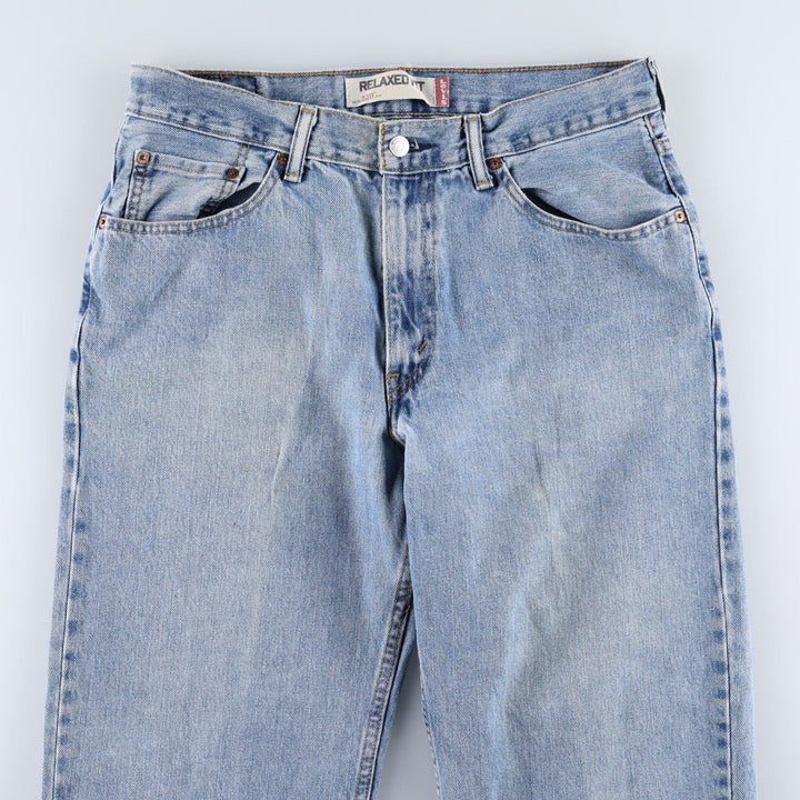 Levi's 550 Relaxed Fit Tapered Denim Pants for Men, W34 equivalent cotton blue type Vintage Second Hand