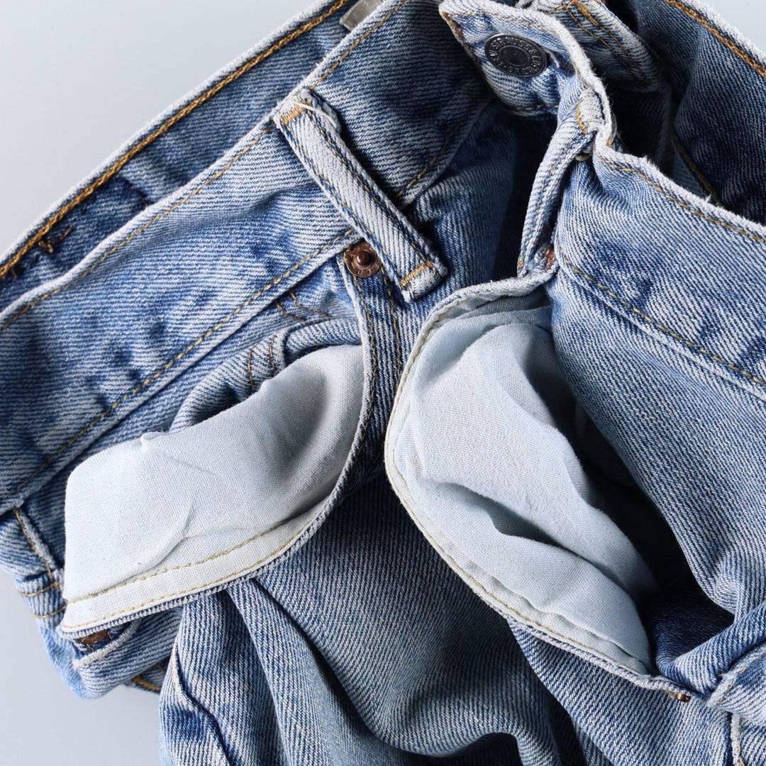 Levi's 550 Relaxed Fit Tapered Denim Pants for Men, W34 equivalent cotton blue type Vintage Second Hand