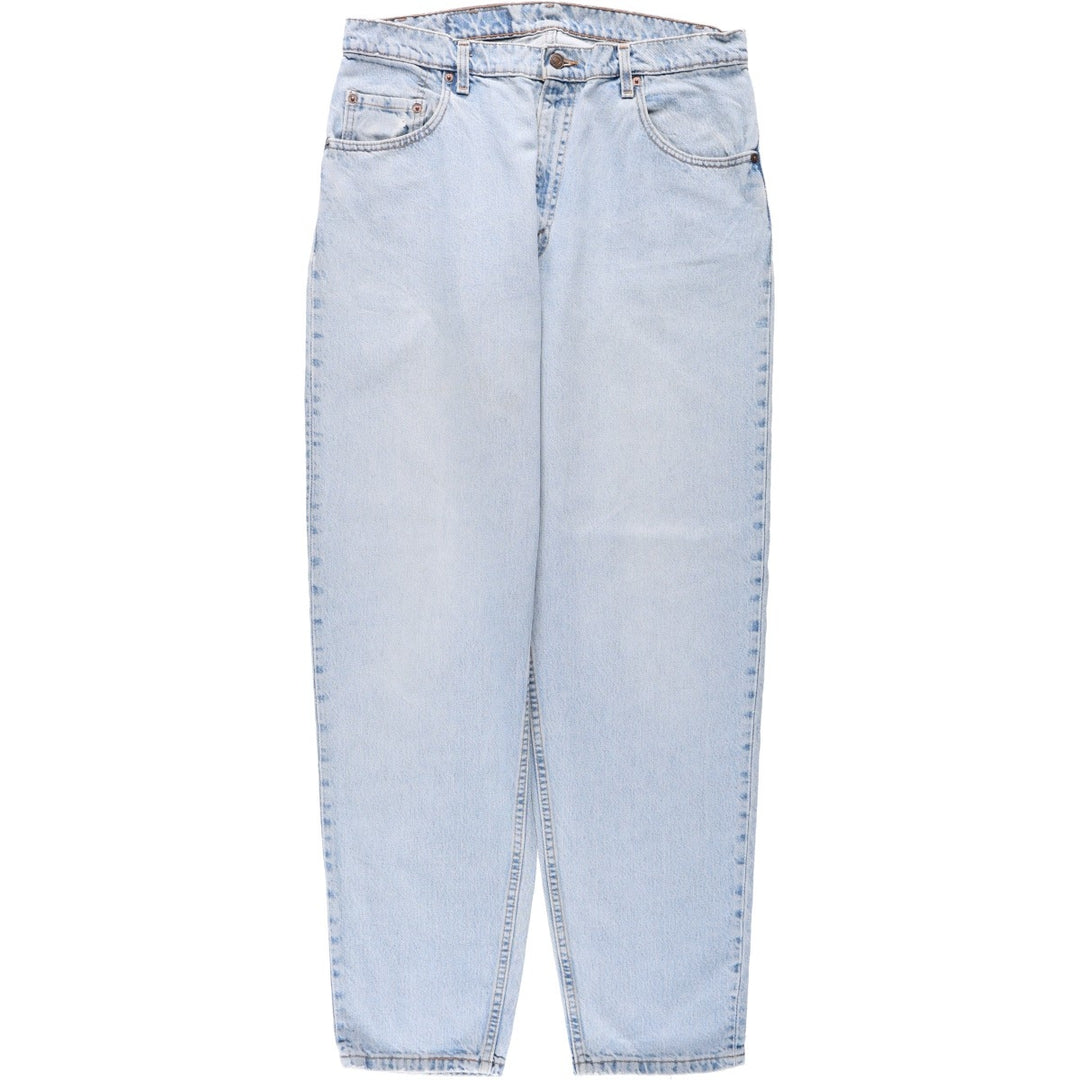 1990'S Levi's 560 Relaxed Fit Tapered Leg, Made in USA, Vintage cotton blue type Vintage Second Hand