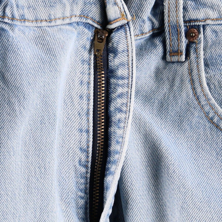 1990'S Levi's 560 Relaxed Fit Tapered Leg, Made in USA, Vintage cotton blue type Vintage Second Hand
