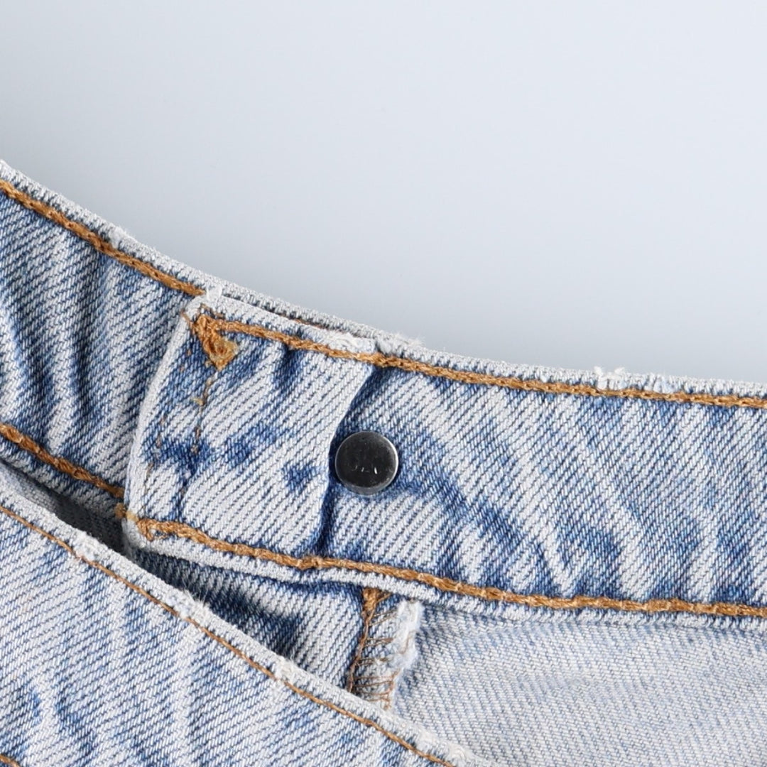 1990'S Levi's 560 Relaxed Fit Tapered Leg, Made in USA, Vintage cotton blue type Vintage Second Hand
