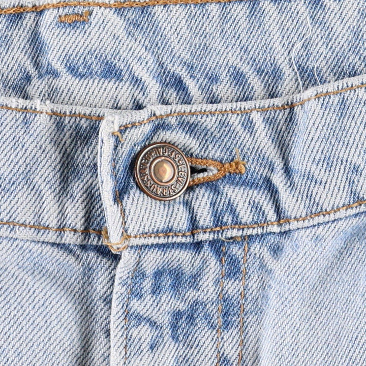 1990'S Levi's 560 Relaxed Fit Tapered Leg, Made in USA, Vintage cotton blue type Vintage Second Hand